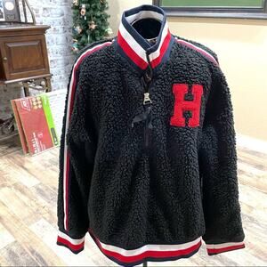 Tommy Hilfiger 1/4 Zip Sherpa Pullover Sweater/Sweatshirt